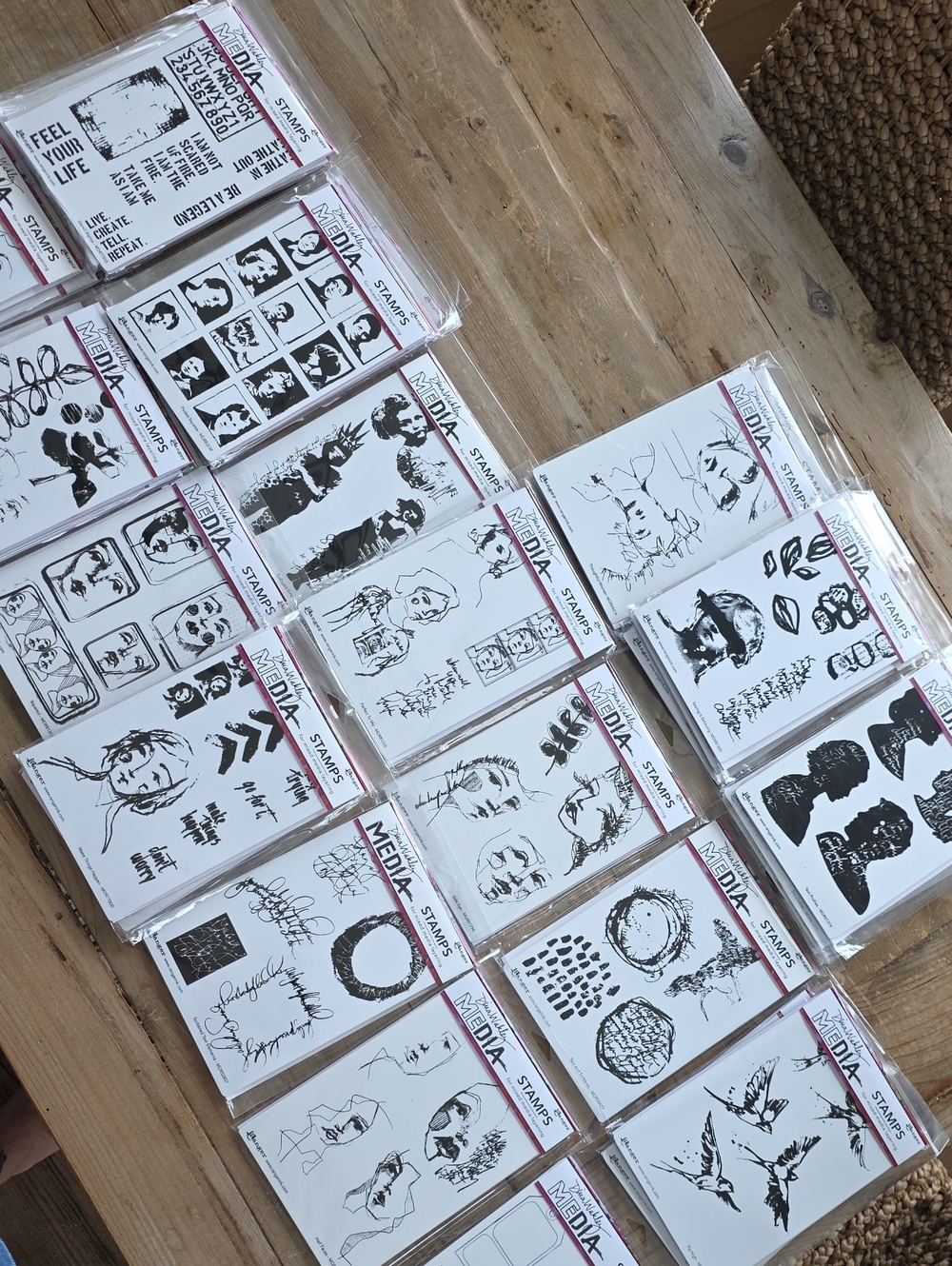 New Dina Wakley Cling Stamps